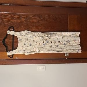 Monteau white floral dress, size L